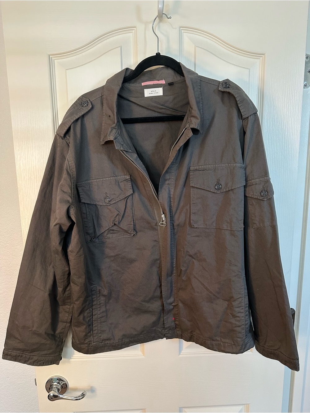Apolis Global Citizen Green Gray Utility Field Jacket Men’s XXL Military Style